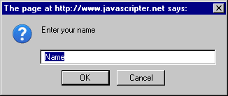 JavaScript prompt